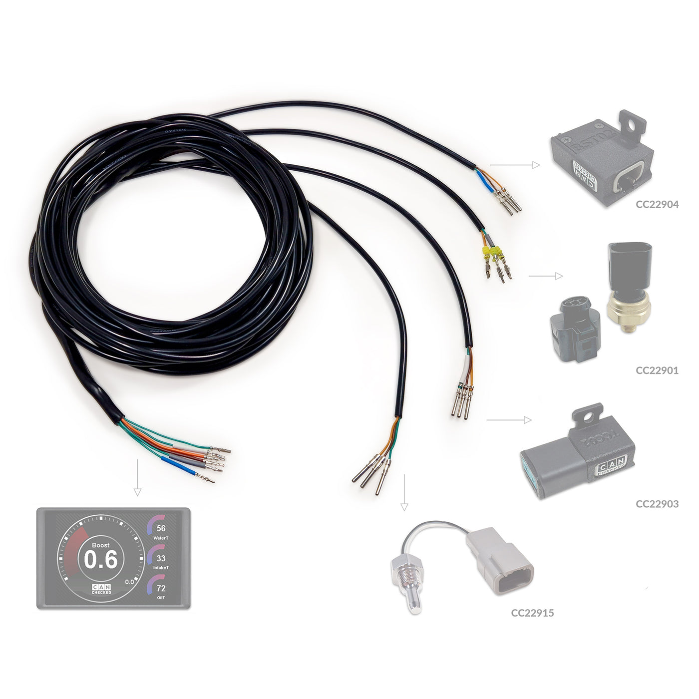 ANC04 Compatible Harness Analogues Sensors