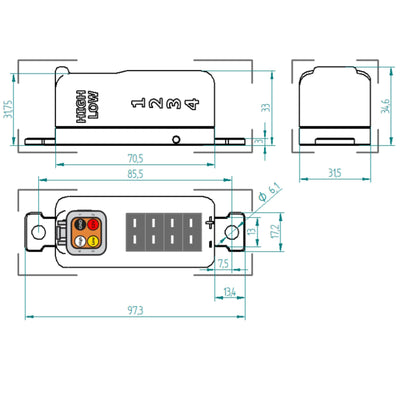 CANchecked thermocouple amplifier (4/6/8/10 slot) Type-K sensor controller to CAN bus