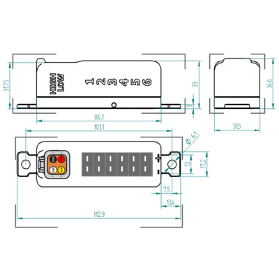 CANchecked thermocouple amplifier (4/6/8/10 slot) Type-K sensor controller to CAN bus