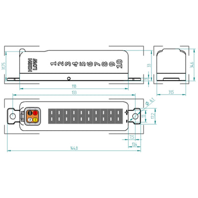 CANchecked thermocouple amplifier (4/6/8/10 slot) Type-K sensor controller to CAN bus